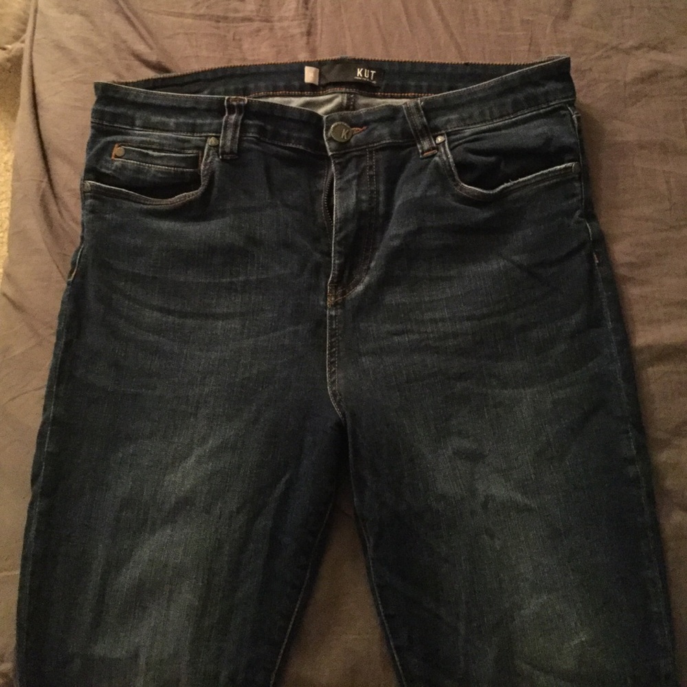 Kut from the Kloth skinny frayed jeans